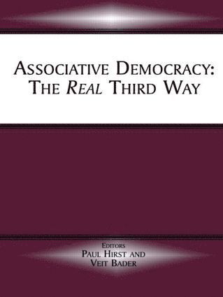 Veit Bader, Paul Hirst - Associative Democracy, Häftad
