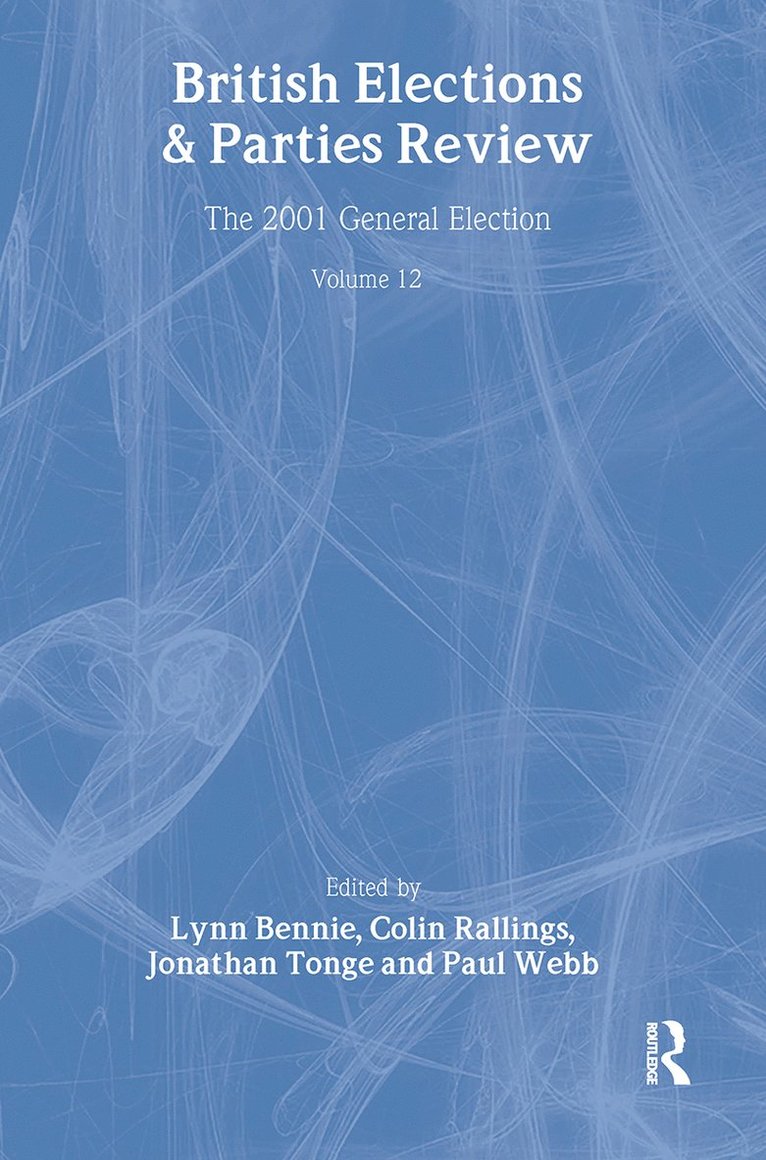 Lynn G. Bennie, Colin Rallings, Jonathan Tonge, Paul Webb - British Elections & Parties Review, Häftad