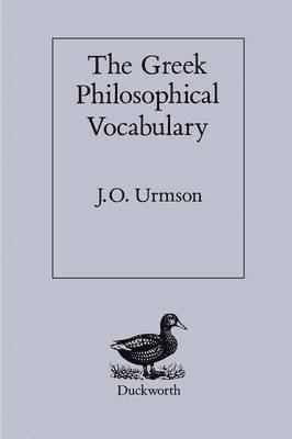 bokomslag Greek Philosophical Vocabulary