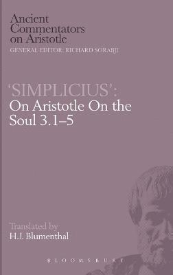 bokomslag On Aristotle &quot;On the Soul 3.1-5&quot;