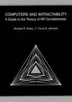Michael R. Garey, David S. Johnson - Computers and Intractability, Häftad