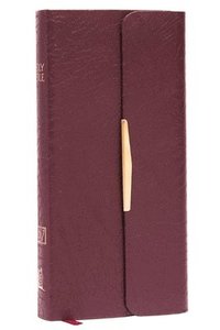 bokomslag KJV Compact Checkbook Bible, Burgundy Bonded Leather, Red Letter: King James Version, Holy Bible