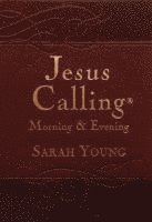 bokomslag Jesus Calling Morning and Evening, Brown Leathersoft Hardcover, with Scripture References