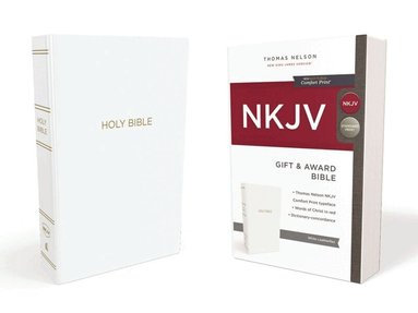Thomas Nelson - NKJV, Gift and Award Bible, Leather-Look, White, Red Letter, Comfort Print, Häftad