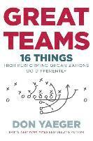 bokomslag Great Teams: 16 Things High Performing Organizations Do Differently