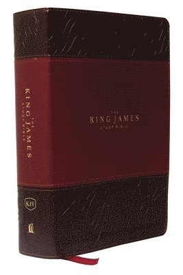 KJV, The King James Study Bible, Leathersoft, Burgundy, Red Letter, Full-Color Edition 1