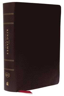 KJV, The King James Study Bible, Bonded Leather, Burgundy, Thumb Indexed, Red Letter, Full-Color Edition 1