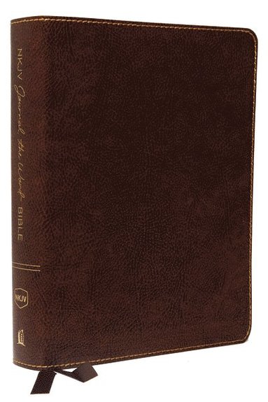 bokomslag NKJV, Journal the Word Bible, Large Print, Bonded Leather, Brown, Red Letter
