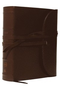 bokomslag NKJV, Journal the Word Bible, Large Print, Premium Leather, Brown, Red Letter