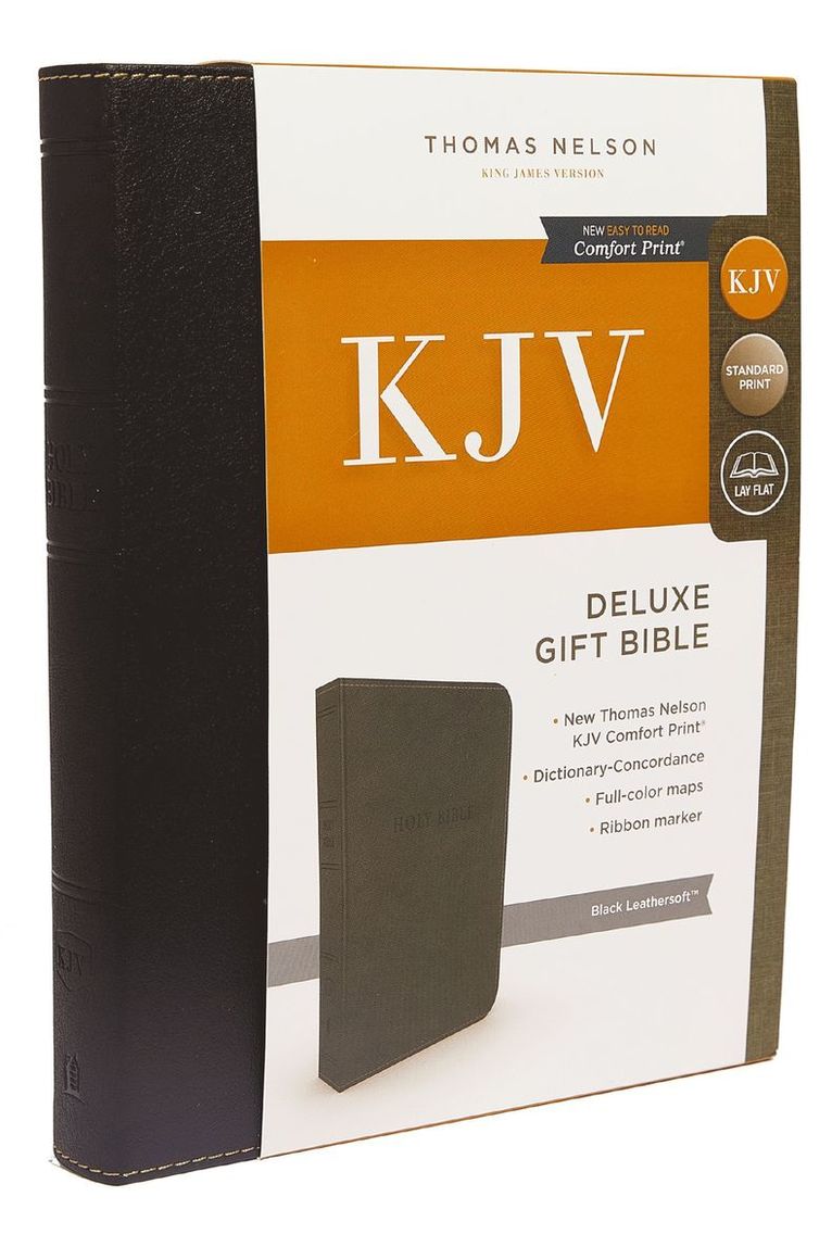 Zondervan, Thomas Nelson - KJV Holy Bible: Deluxe Gift, Black Leathersoft, Red Letter, Comfort Print: King James Version, Inbunden