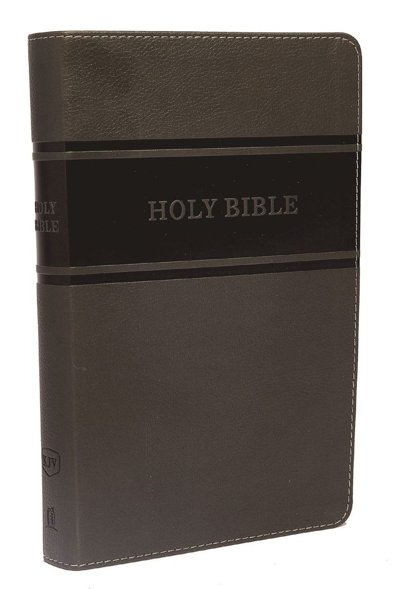 Zondervan, Thomas Nelson - KJV Holy Bible: Deluxe Gift, Gray Leathersoft, Red Letter, Comfort Print: King James Version, Inbunden