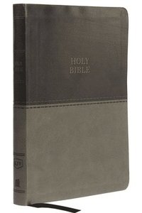 bokomslag KJV Holy Bible: Value Large Print Thinline, Gray Leathersoft, Red Letter, Comfort Print: King James Version