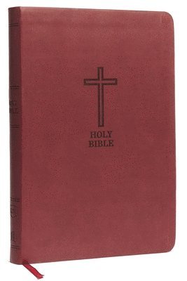 bokomslag KJV Holy Bible: Value Large Print Thinline, Burgundy Leathersoft, Red Letter, Comfort Print: King James Version