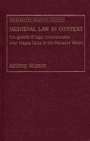 bokomslag Medieval Law in Context