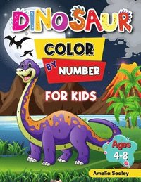 bokomslag Dinosaur Color by Number Activity Book for Kids