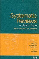 bokomslag Systematic Reviews in Health Care