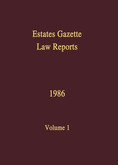 J Muir Watt - EGLR 1986, Häftad