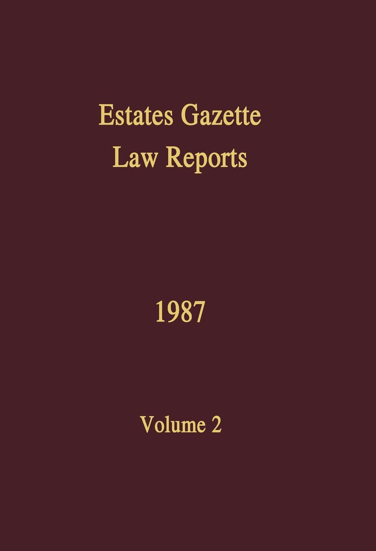 J Muir Watt - EGLR 1987, Häftad