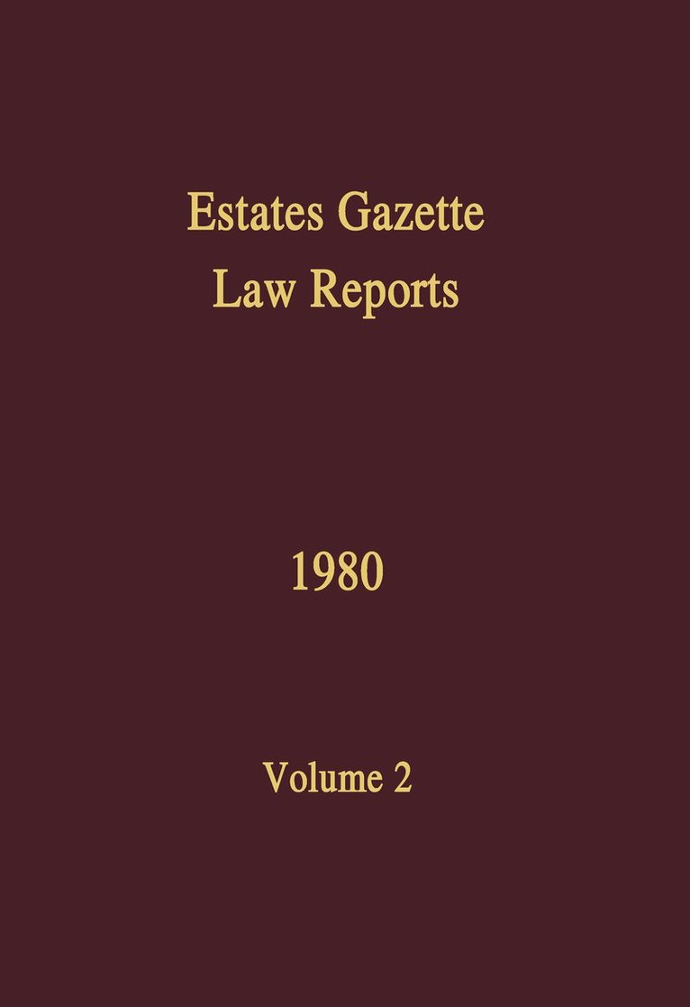 J Muir Watt - EGLR 1980, Häftad