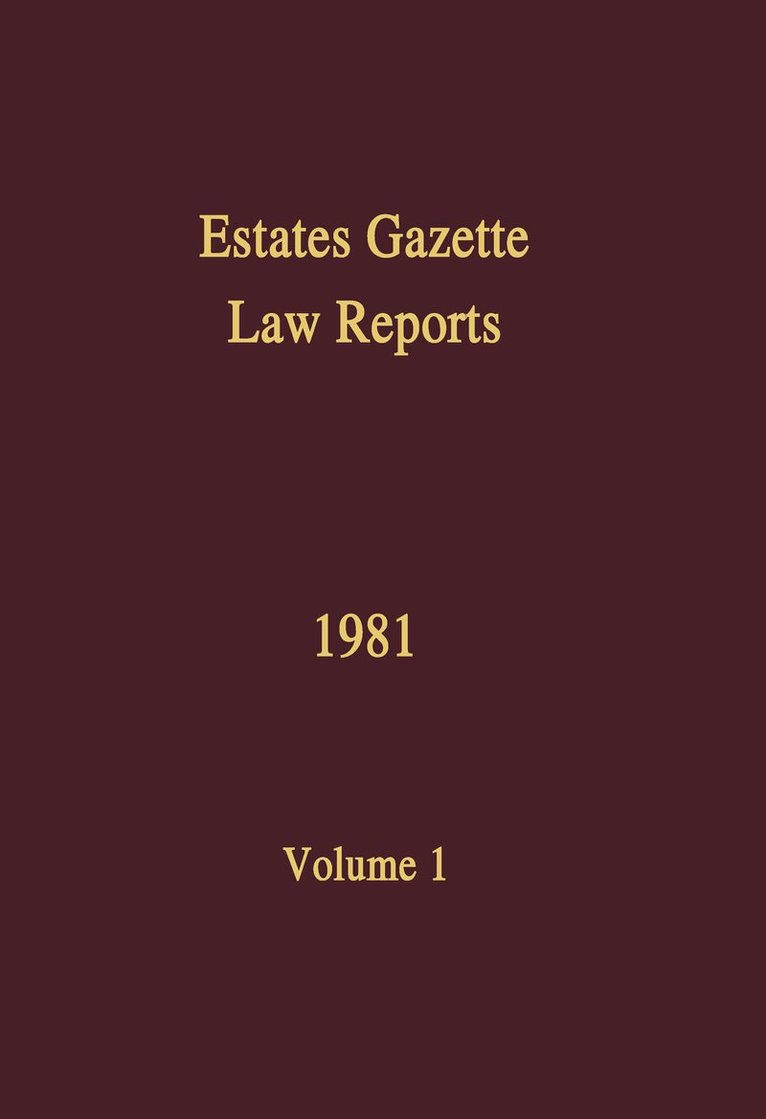 J Muir Watt - EGLR 1981, Häftad