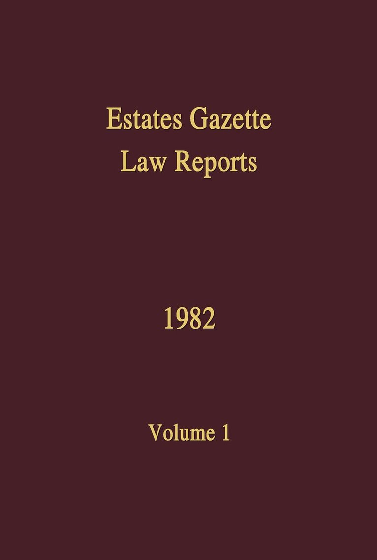 J Muir Watt - EGLR 1982, Häftad