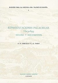 bokomslag Representaciones Palaciegas: 1603-1699: 1
