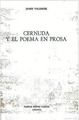 Cernuda y el Poema en Prosa 1