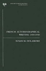 French autobiographical writing 1900-1950: 52 1