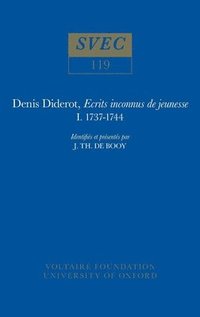 bokomslag Denis Diderot, Ecrits inconnus de jeunesse 1737-1744