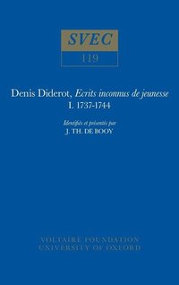 bokomslag Denis Diderot, Ecrits inconnus de jeunesse 1737-1744