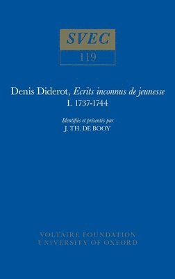 Denis Diderot, Ecrits inconnus de jeunesse 1737-1744 1