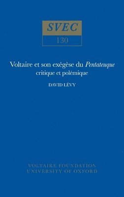 bokomslag Voltaire et son exgse du Pentateuque