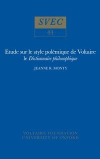 bokomslag Etude sur le Style Polmique de Voltaire