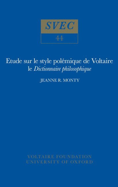 Etude sur le Style Polémique de Voltaire