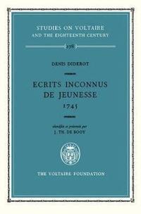 bokomslag Denis Diderot, Ecrits Inconnus de Jeunesse 1745