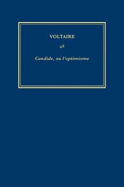 Voltaire, Rene Pomeau - Œuvres complètes de Voltaire (Complete Works of Voltaire) 48, Inbunden