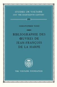 bokomslag Bibliographie des Oeuvres de Jean-Francois De La Harpe