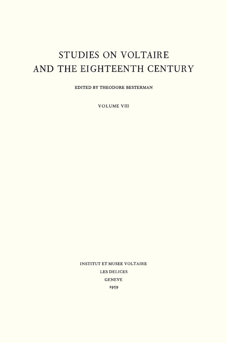Miscellany/Mélanges, Inbunden