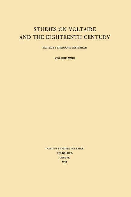 Miscellany/Mélanges, Inbunden