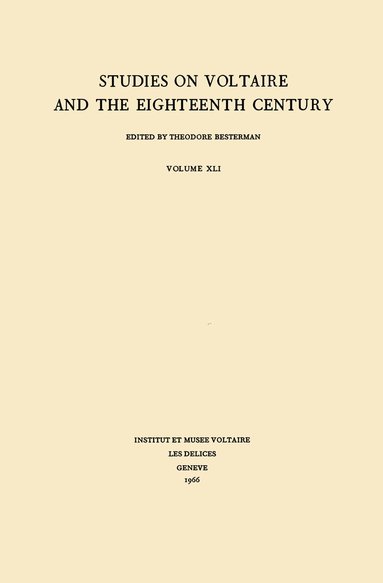 Theodore Besterman - Miscellany/Mélanges, Häftad