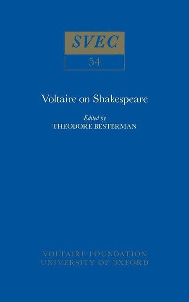 bokomslag Voltaire on Shakespeare