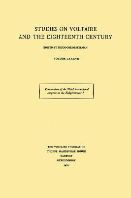 Transactions of the Third International Congress on the Enlightenment 1