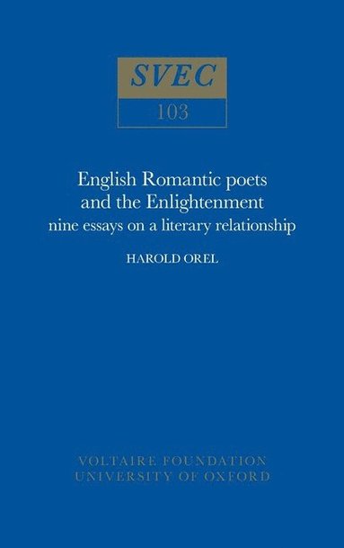 bokomslag English Romantic Poets and the Enlightenment
