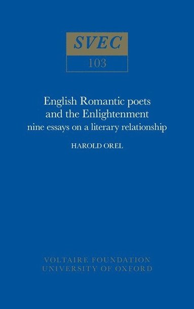 bokomslag English Romantic Poets and the Enlightenment