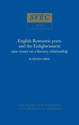 Harold Orel - English Romantic Poets and the Enlightenment, Häftad