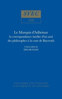 bokomslag Le Marquis d'Adhmar