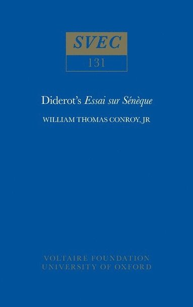 bokomslag Diderot's 'Essai Sur Sénèque'