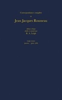 bokomslag Correspondance complte de Rousseau: T.35