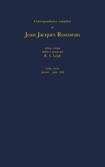 Correspondance complte de Rousseau (Complete Correspondence of Rousseau) 35 1