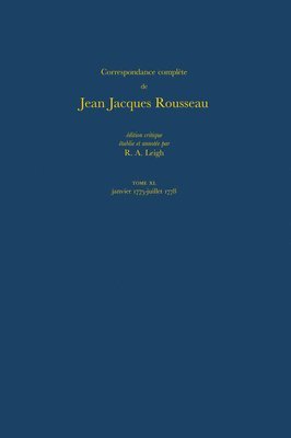 bokomslag Correspondance complte de Rousseau: T.40